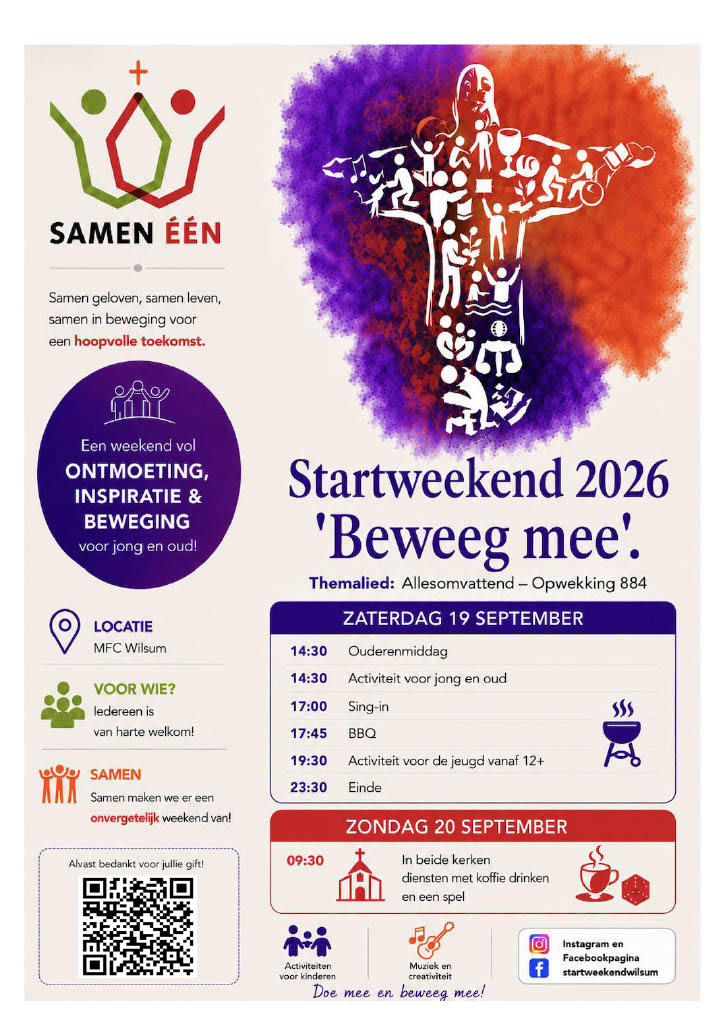 Startweekend 2026, Beweeg mee!